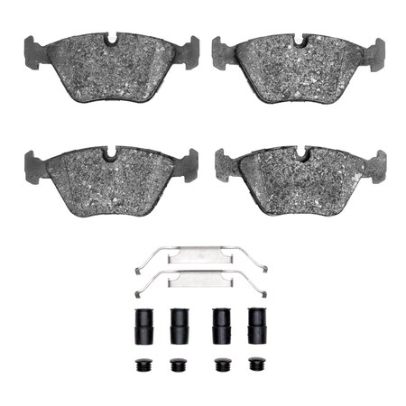 Dynamic Friction Co 3000 Semi-Metallic Brake Pads Hardware Kit, Low Dust, 100% Copper Free, 100% Asbestos-free, Front 1311-0394-01